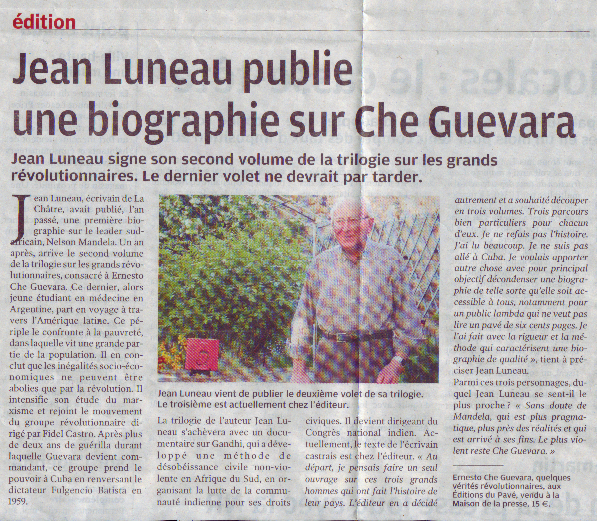 Jean Luneau publie une biographie sur Che Guevara - Photo art-luneau.jpg