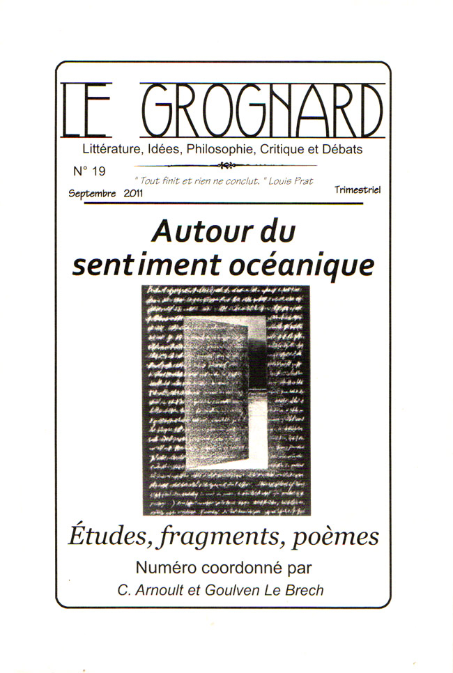 Le Grognard 19 - Autour du sentiment océanique - Photo grognard-19.jpg