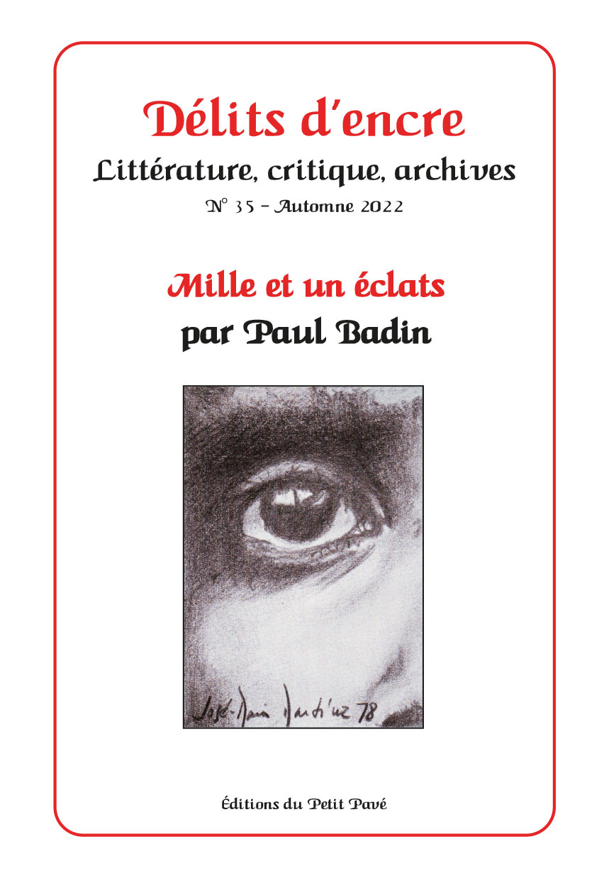 Délits d'encre n°35 - Photo revue_litteraire-delits_d_encre-mille_et_un_eclats-par-paul_badin-aux-editions-du-petit-pave.jpg