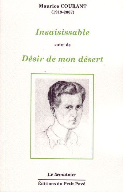 Insaisissable - suivi de Désir de mon désert aux Editions du Petit Pavé